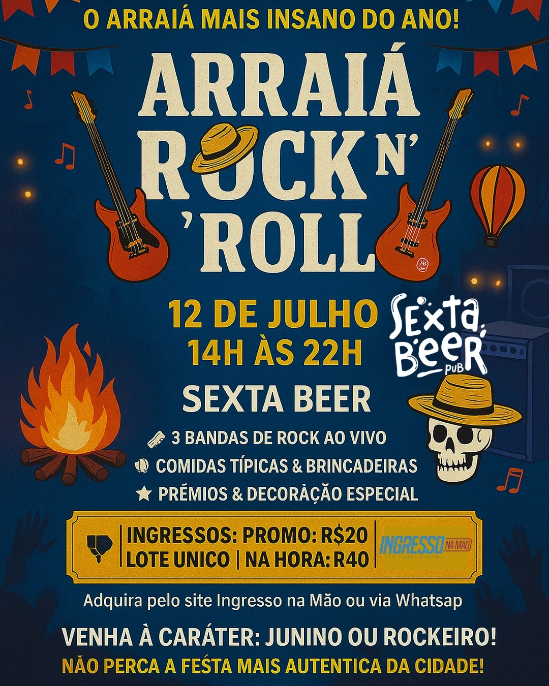 ARRAIÁ ROCK N’ ROLL | SEXTA BEER